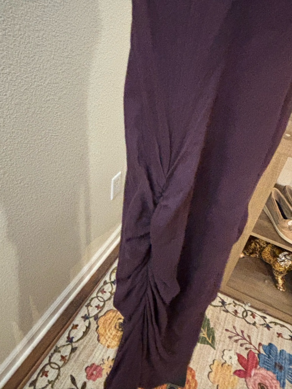 James Perse Sleeveless V-Neck Maxi Dress in Deep Plum - Picture 4 of 4
